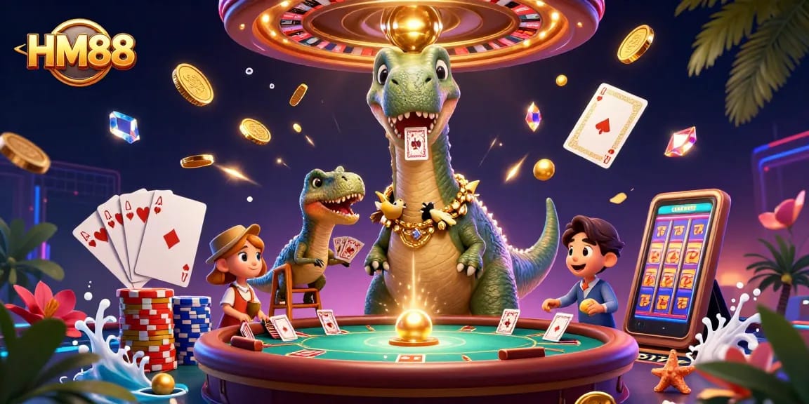 HM88 enhances player experience with thrilling underwater fishing games and dynamic casino visuals.