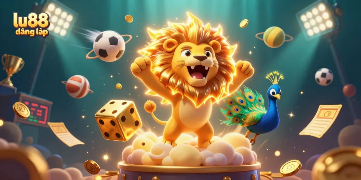 Experience winning strategies with lu88 đăng nhập in this vibrant 3D casino illustration