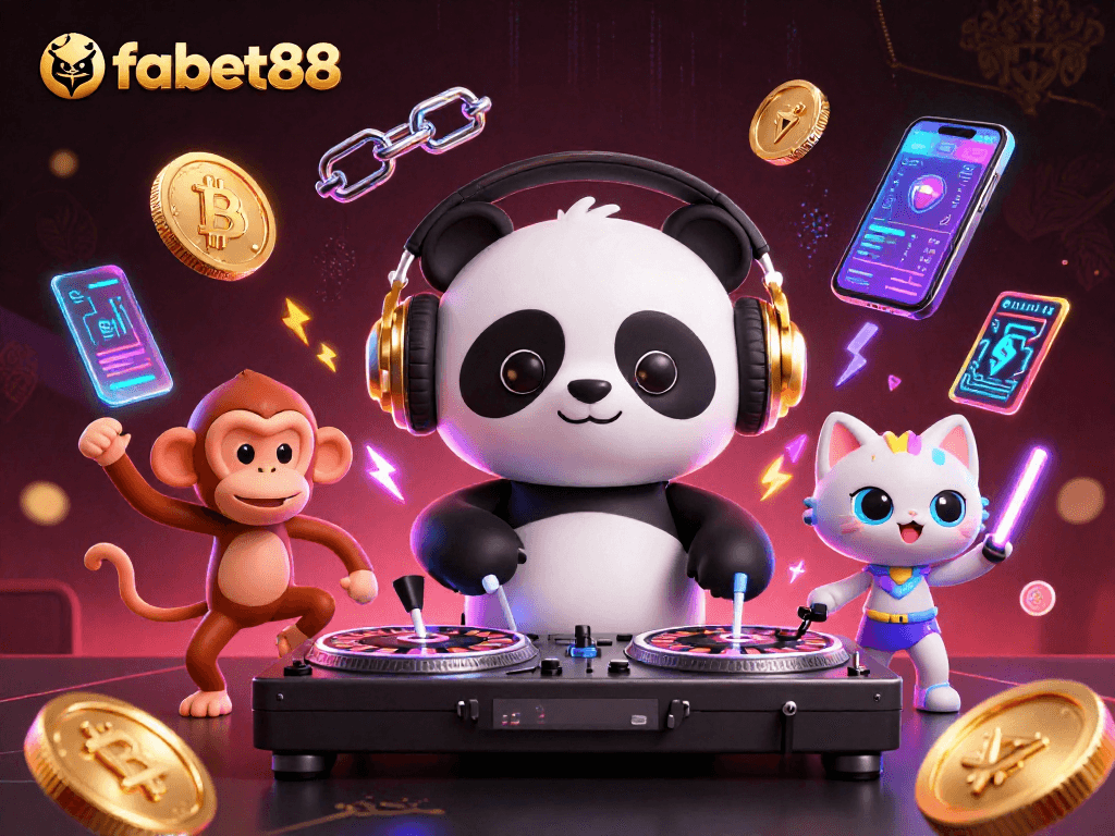 Play games at fabet88 with exciting characters and vibrant casino-themed elements.