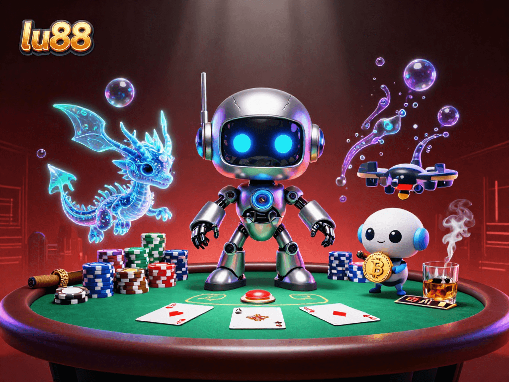 Experience thrilling moments at lu88 with vibrant casino elements and characters.