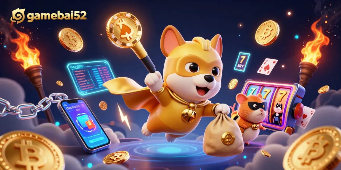 Engage with gamebai52's thrilling gameplay featuring superhero characters and vibrant casino visuals.