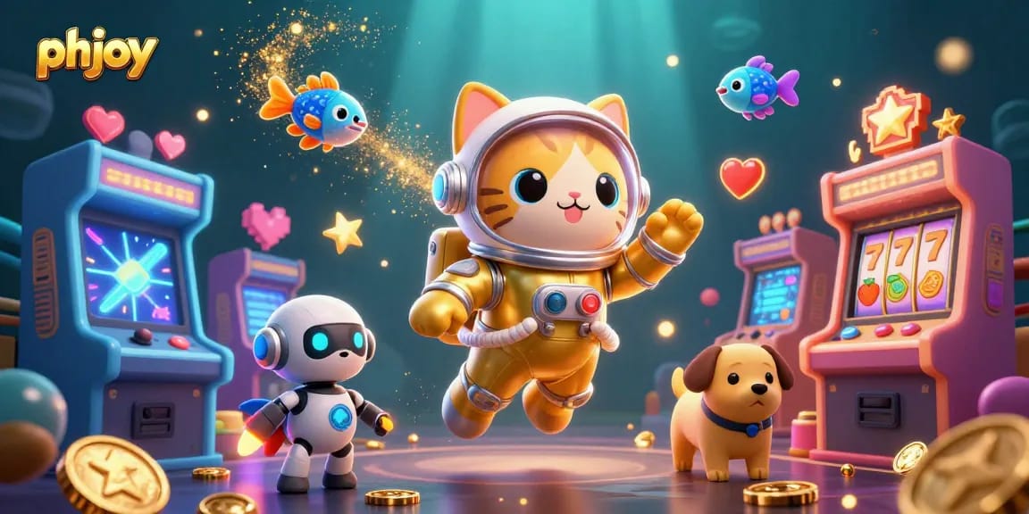 Experience thrilling gaming adventures with phjoy featuring characters and arcade elements in a vibrant underwater casino.