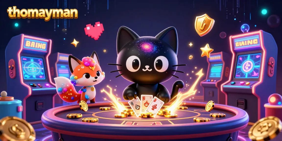 Engage in thrilling gameplay with thomayman, a cosmic casino experience full of vibrant graphics.
