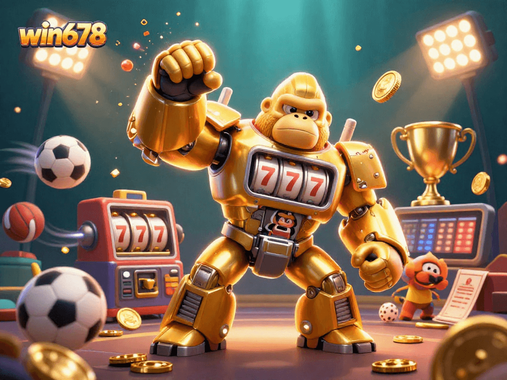 Experience thrilling gameplay with win678's engaging mech and explosive casino elements.
