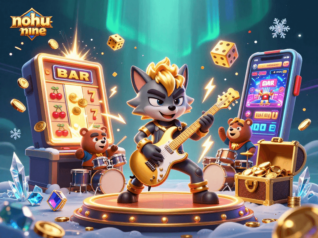 Experience thrilling casino excitement with nohu-nine through 3D cartoon action, vibrant symbols, and jackpot excitement.