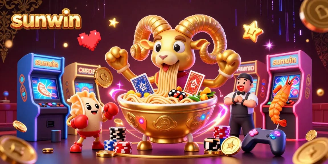 Engage with sunwin's vibrant casino realm featuring animated characters and gaming elements.