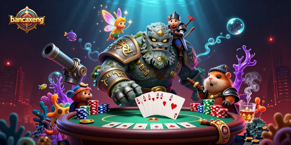 Engage in vibrant fish shooting action with bancaxeng in a magical underwater adventure.