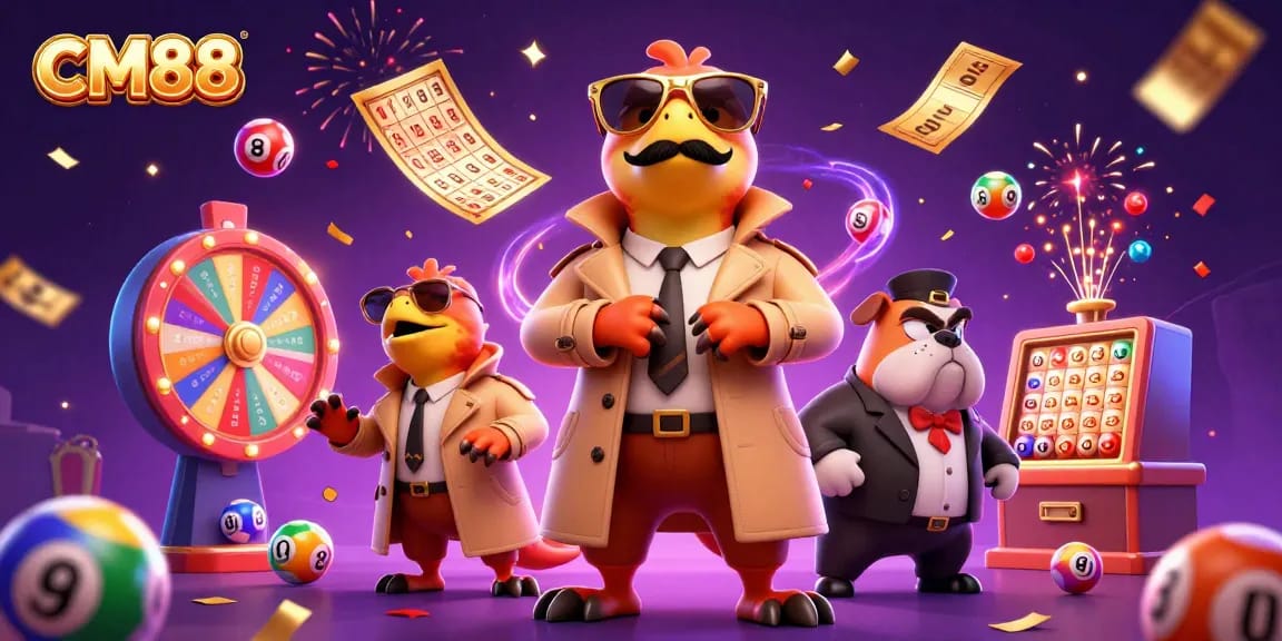 CM88 Casino: Raptors trying to enter with lottery excitement and vibrant game visuals.