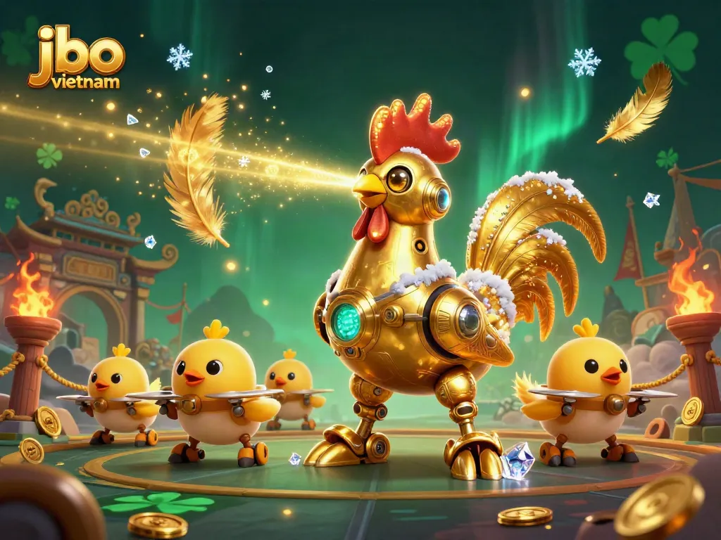 Engage in thrilling bets with jbo vietnam in a vibrant 3D casino scene.