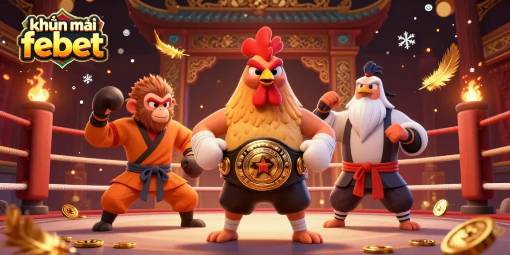 Engage with exciting khuyến mãi febet offers in a vibrant casino scene featuring dynamic characters and action.