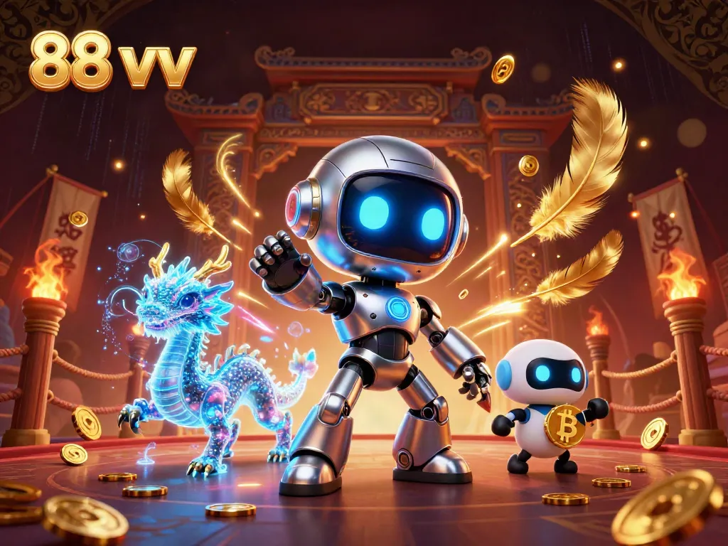 Experience the thrilling action of 88 vv with dynamic casino-themed characters and vibrant game elements.