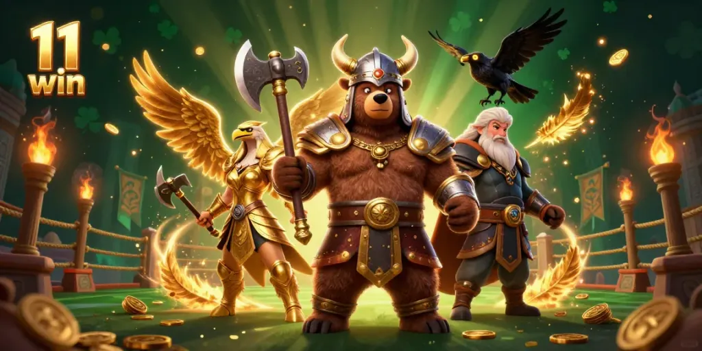 Engage with 11 win sports betting action featuring dynamic characters and immersive elements.