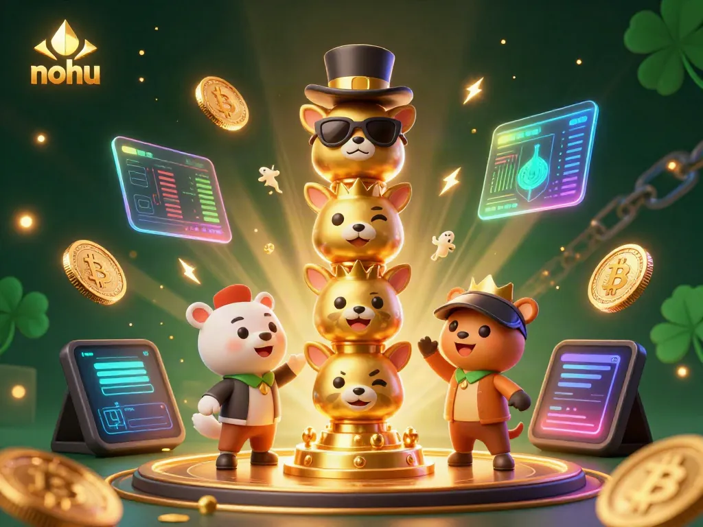 Spin the nohu reels for big jackpots with dazzling gold and neon elements in a vibrant casino scene.
