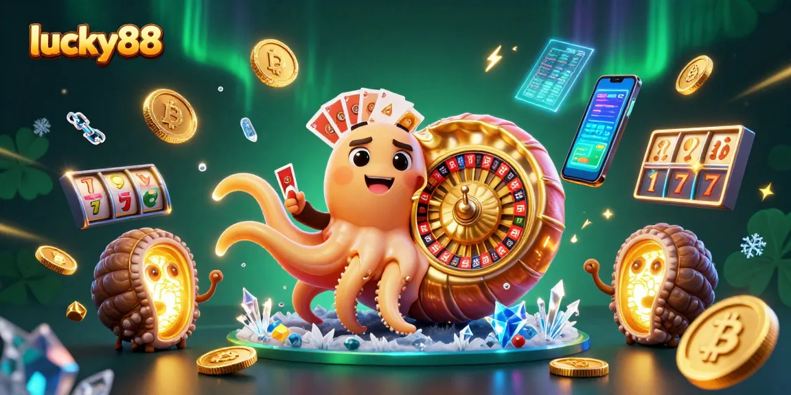Engage in thrilling gameplay with lucky88, featuring a giant nautilus and crypto elements.