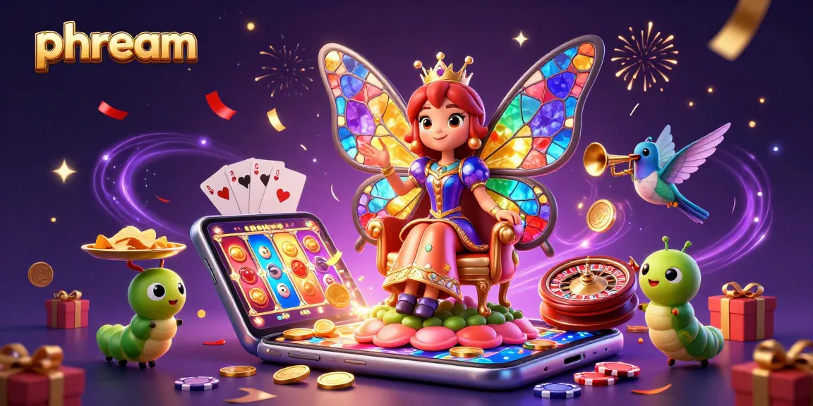 Spin to win at PHDREAM's vibrant casino, where animated characters delight in gaming!