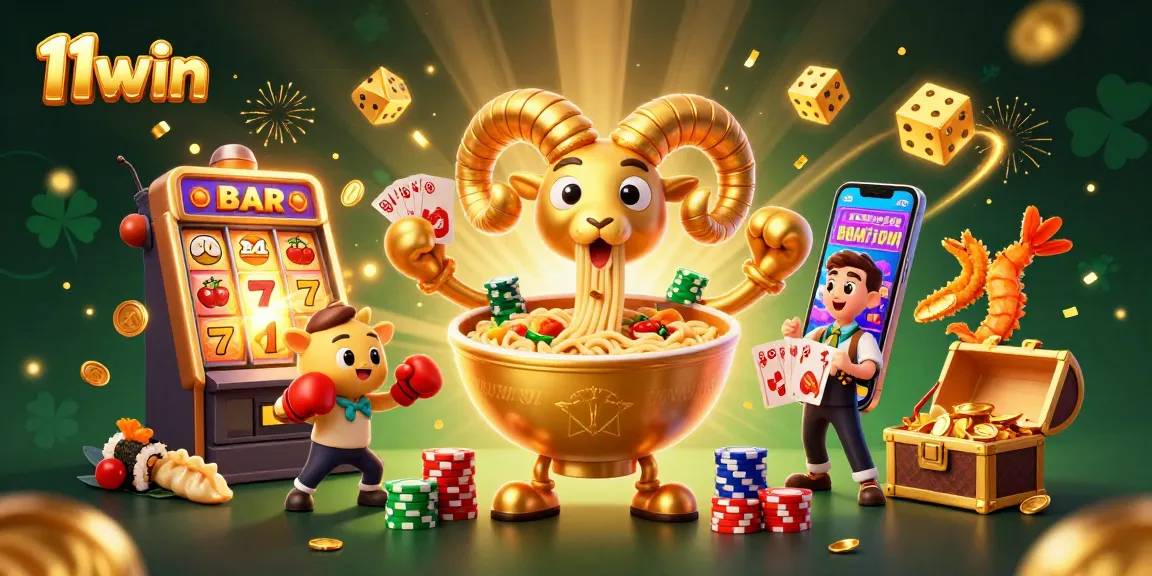 Experience excitement at 11win, featuring vibrant casino character action with 3D games.