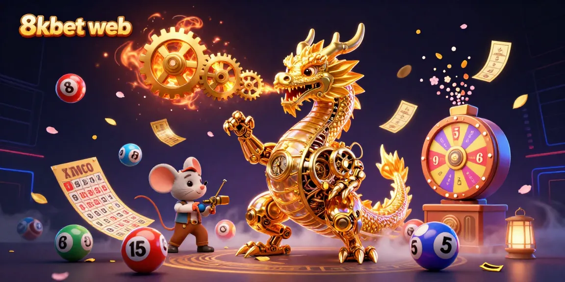 Experience thrilling gameplay with 8xbet web, featuring a stunning dragon and dynamic casino elements.