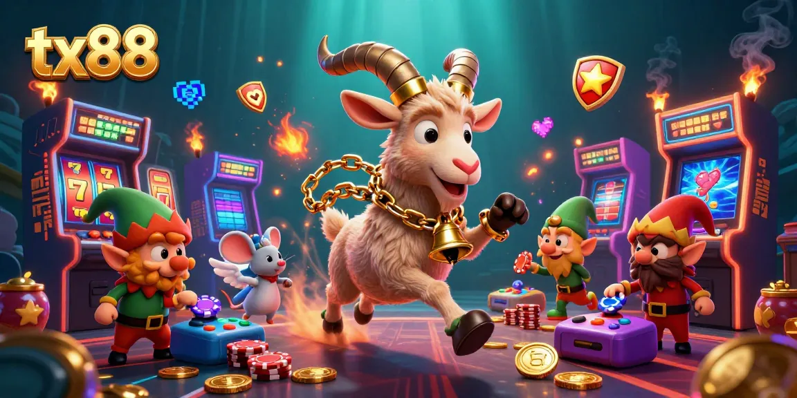 Engage in thrilling slot play at tx88's festive horror casino with Krampus and playful gremlins!
