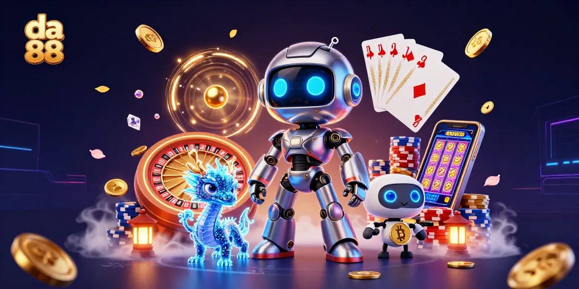 Engage with da 88 in vibrant scenes of casino excitement with spinning roulette and cascading coins.