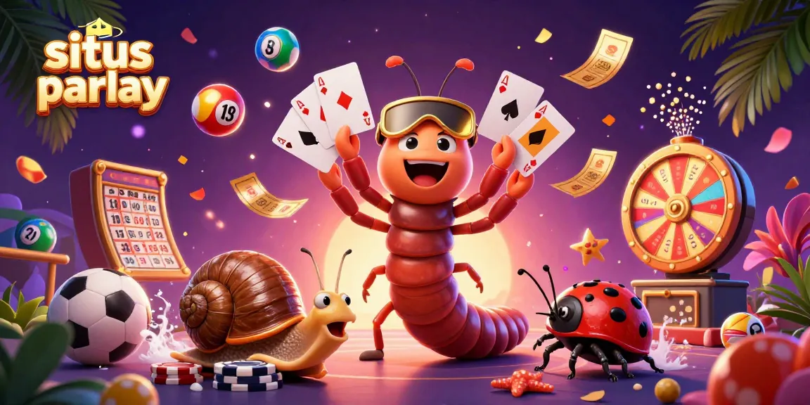 Engaging illustration showcasing situs parlay action with dynamic sports betting elements and animated characters.
